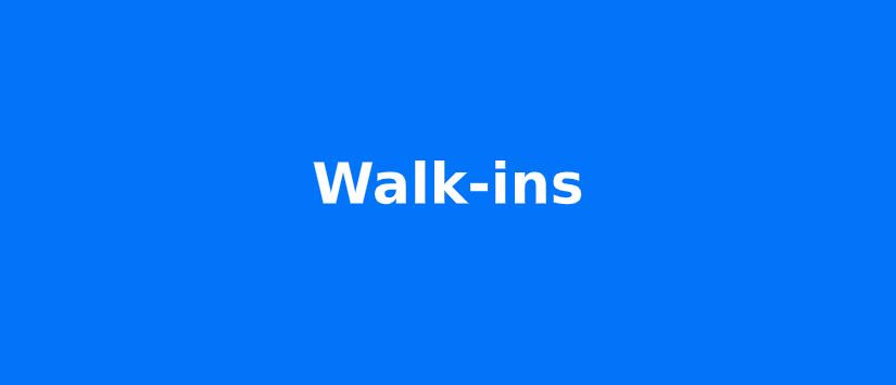 Walk-In Services